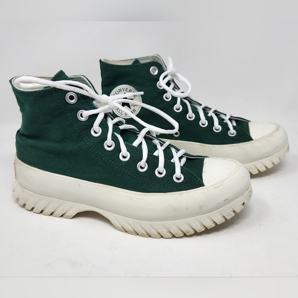 Converse Chuck Taylor All Star Lugged 2.0 Women 9 High Top Midnight Clover Green